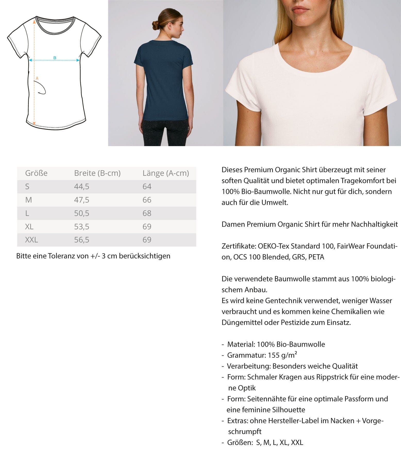 Zuhause ist wo Pilze sind - Damen Premium Bio Shirt 