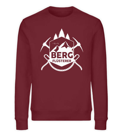 Berg Flüsterer - Unisex Bio Sweatshirt Burgundy S 