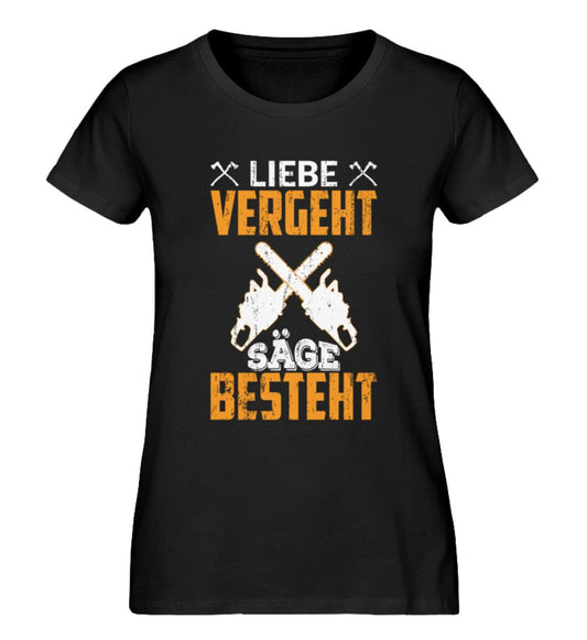 Liebe vergeht - Damen Premium Bio Shirt Black S 