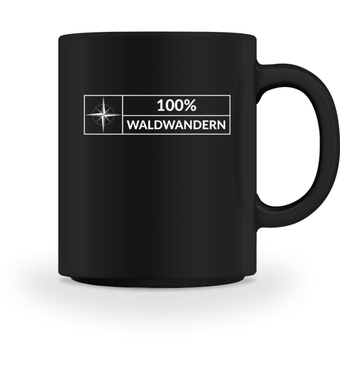 100% Waldwandern - Tasse Black M 