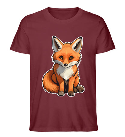 Ein kleiner Fuchs - Unisex Premium Bio Shirt Burgundy S 