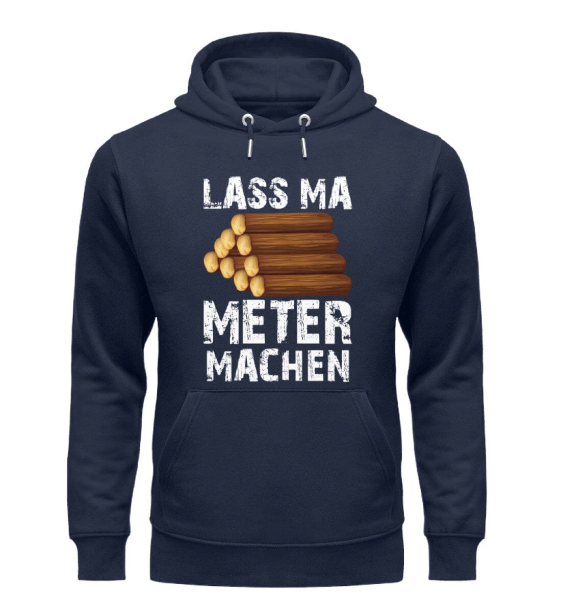 Lass ma Meter machen - Unisex Premium Bio Hoodie French Navy S 