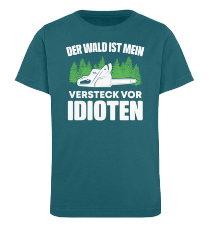 Der Wald ist mein Versteck vor Idioten - Kinder Bio Shirt Ocean Depth 12/14 (152/164) 