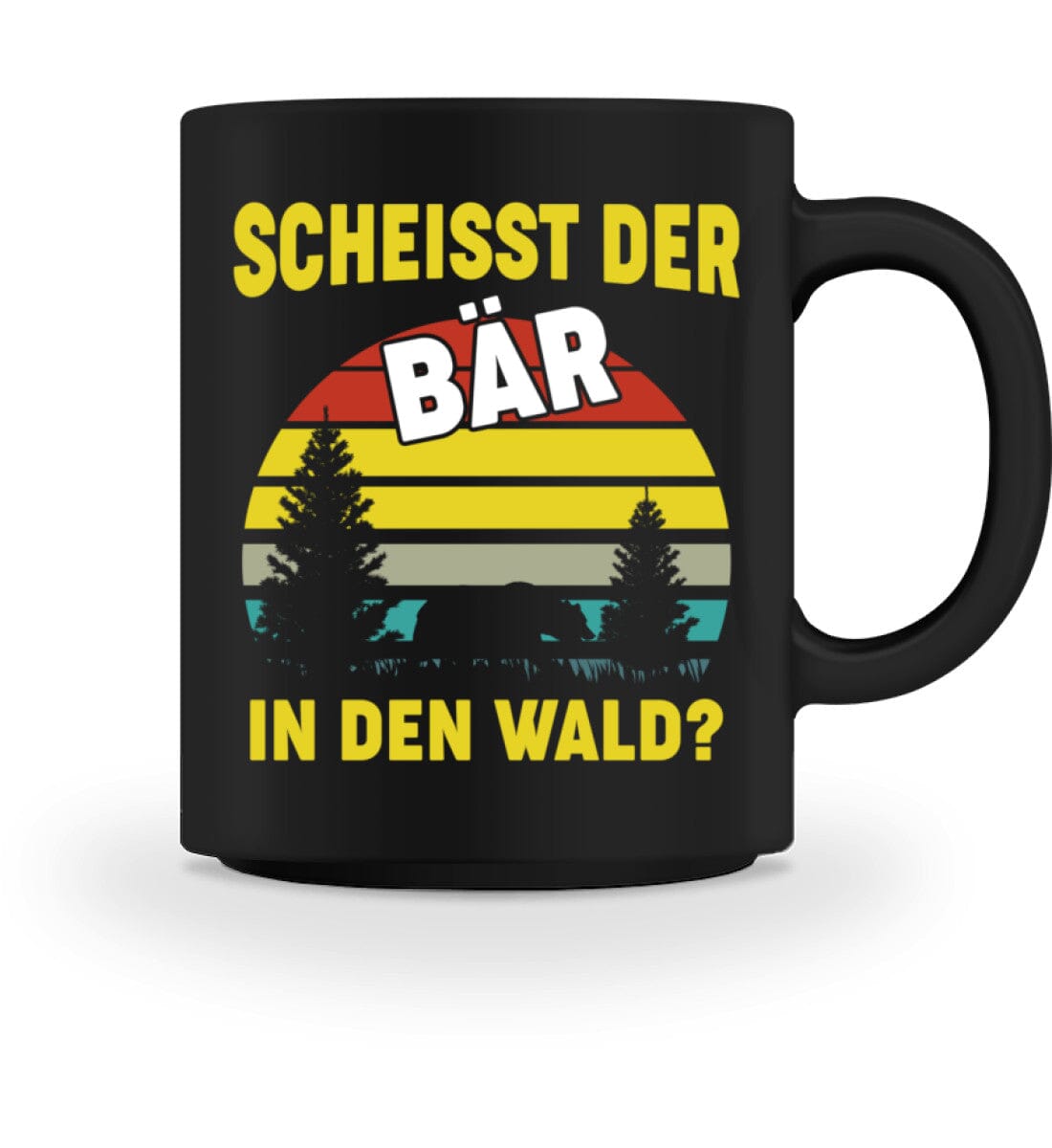 Was der Bär im Wald macht - Tasse Black M 