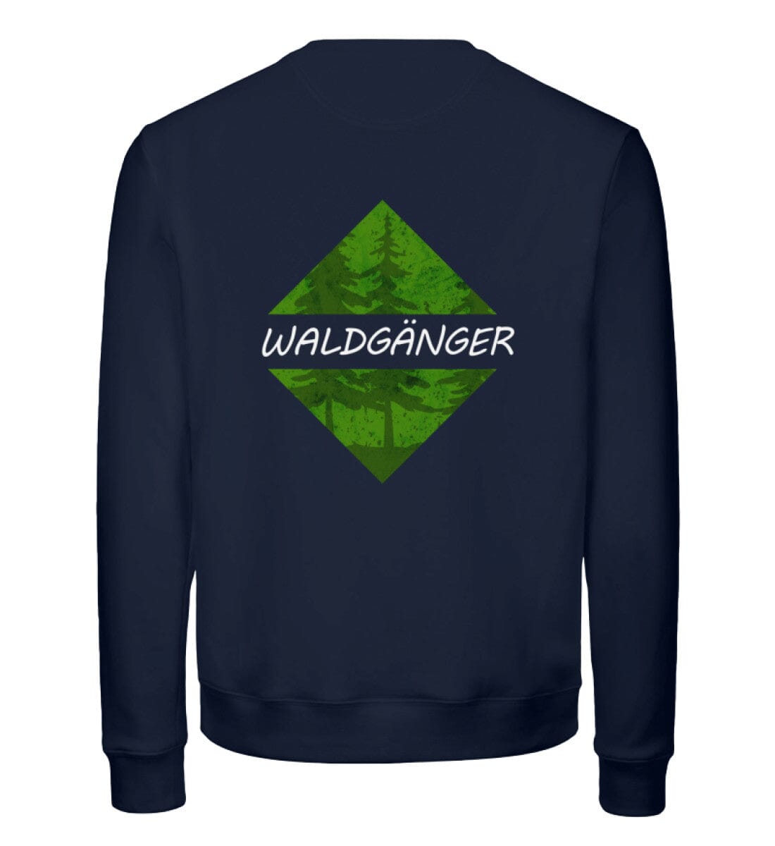 Waldgänger Rücken - Unisex Bio Sweatshirt French Navy XS 