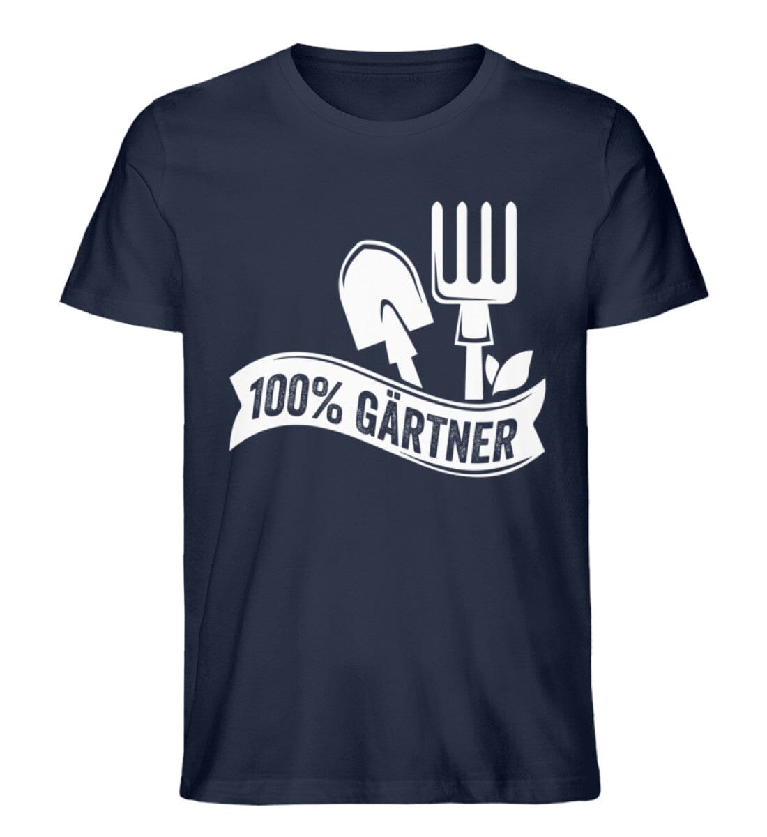 100% Gärtner - Unisex Premium Bio Shirt French Navy XS 