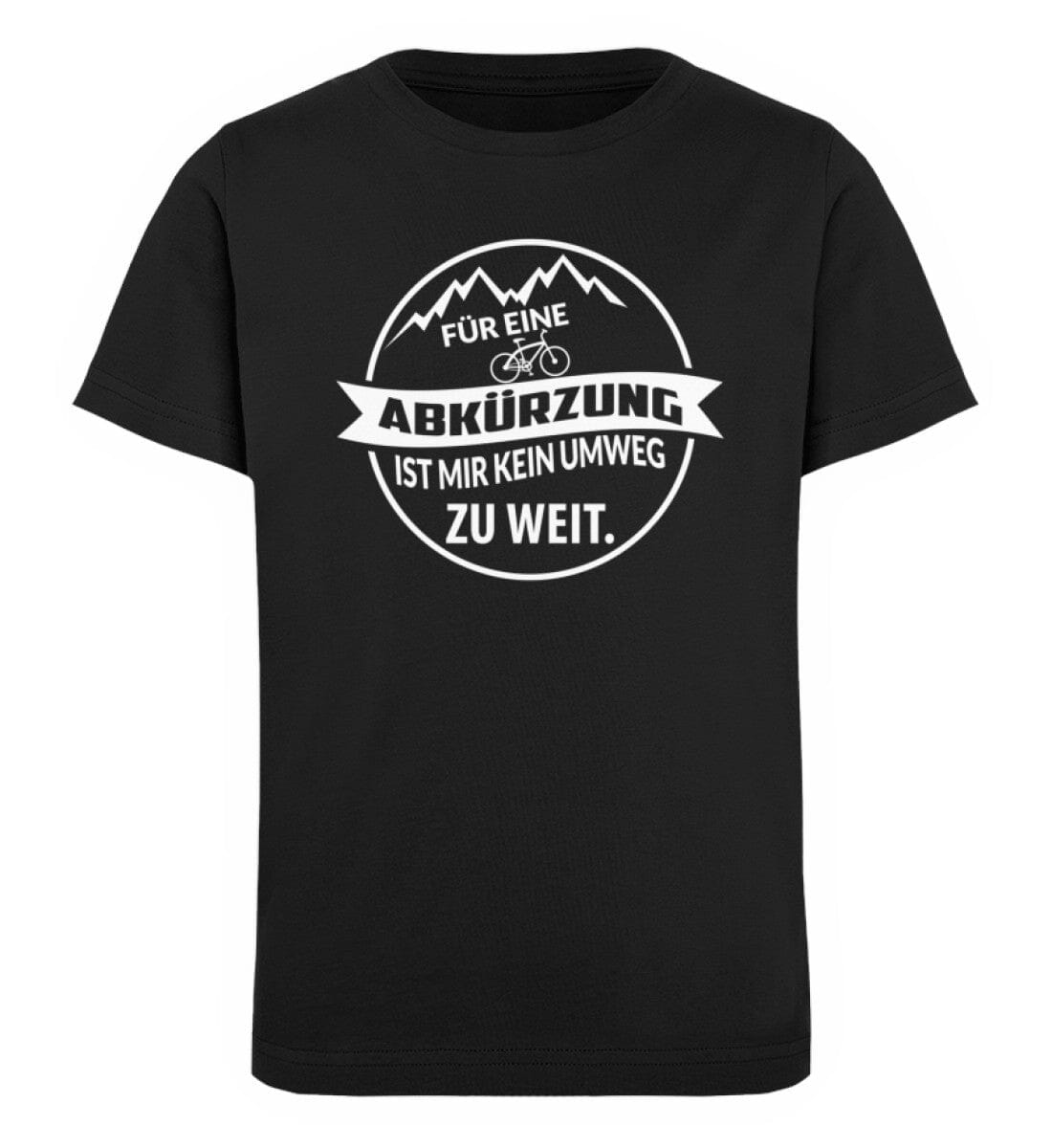 Abkürzung - Kinder Bio Shirt Black 12/14 (152/164) 