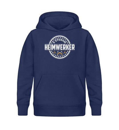 5 Sterne Heimwerker - Kinder Bio Hoodie French Navy 12/14 (152/164) 