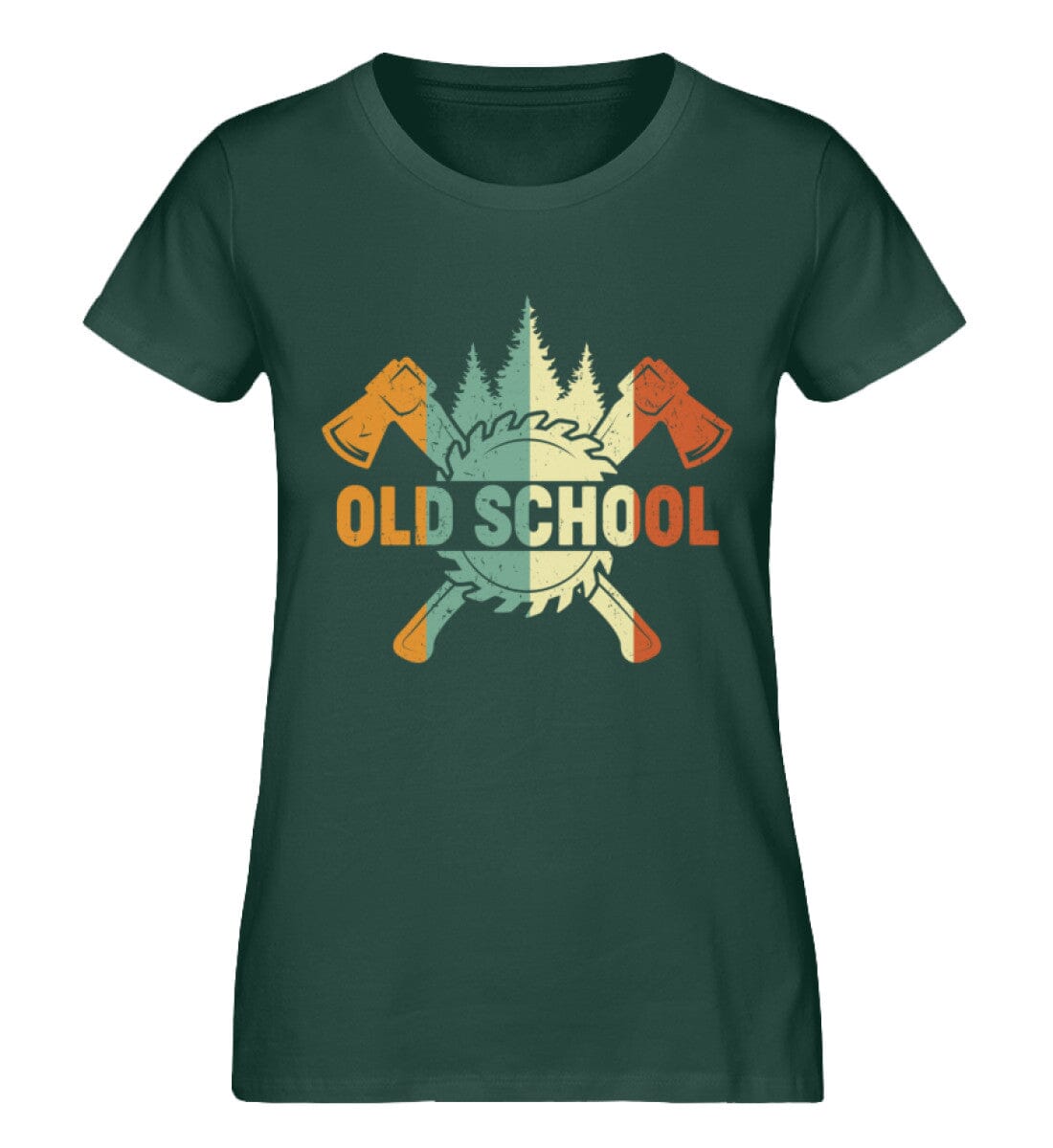 Die alte Schule im Wald - Damen Premium Bio Shirt Glazed Green S 