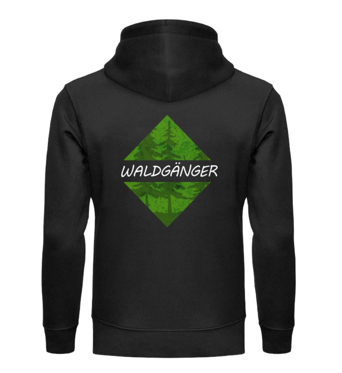 Waldgänger Rückendruck - Unisex Premium Bio Hoodie Black XS 