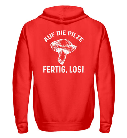 Auf die Pilze fertig, los! - Zip-Hoodie Rubin Red S 