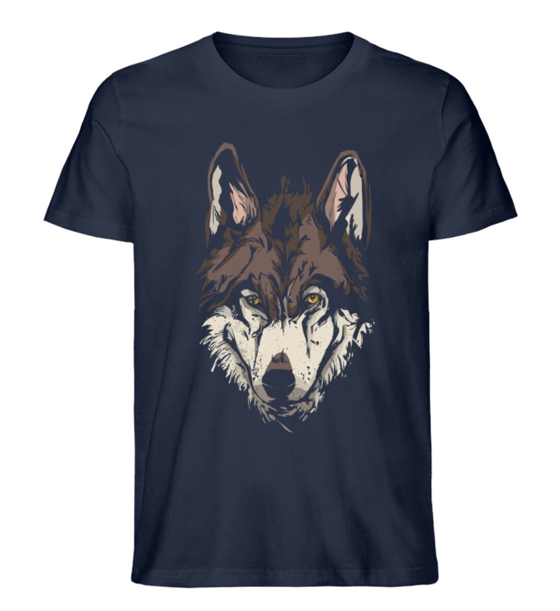 Wolfshund - Unisex Premium Bio Shirt French Navy S 