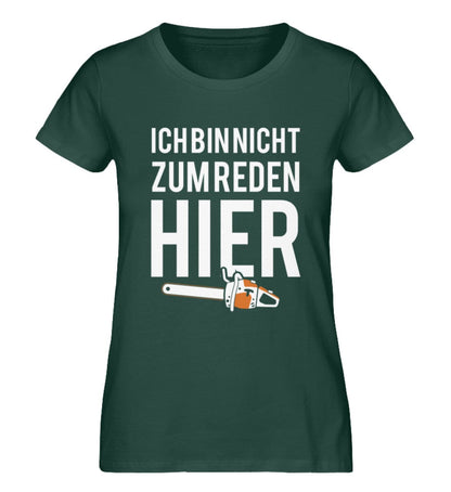 Sägen und schweigen - Damen Premium Bio Shirt Glazed Green S 