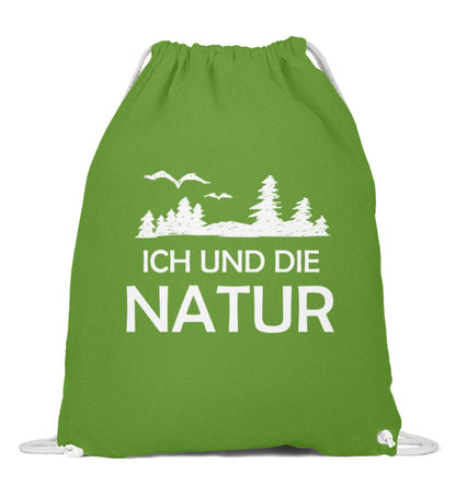 Ich und die Natur - Baumwoll Gymsac LimeGreen 37cm-46cm 