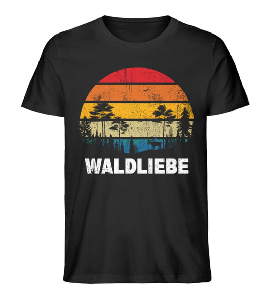 WALDLIEBE - Unisex Premium Bio Shirt Black XS 