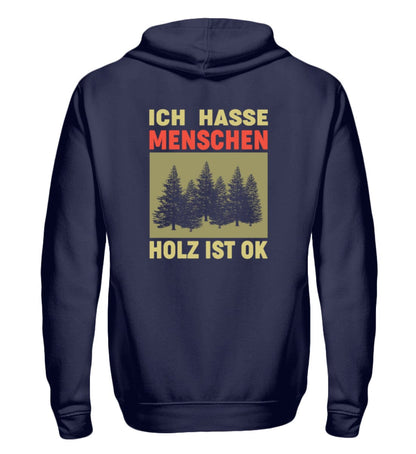 Holz ist okay - Zip-Hoodie Navy S 