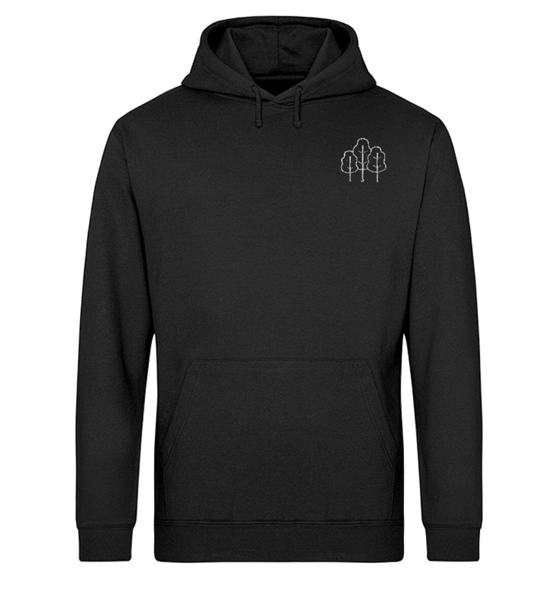 Stickwald - Unisex Bio Hoodie mit Stick Black S 