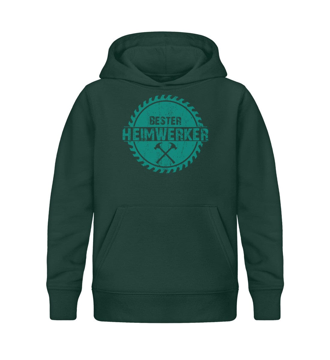 Bester Heimwerker - Kinder Bio Hoodie Glazed Green 12/14 (152/164) 