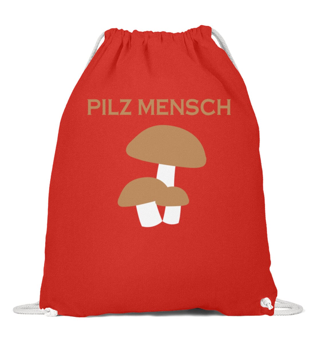PILZMENSCH - Baumwoll Gymsac Bright Red 37cm-46cm 