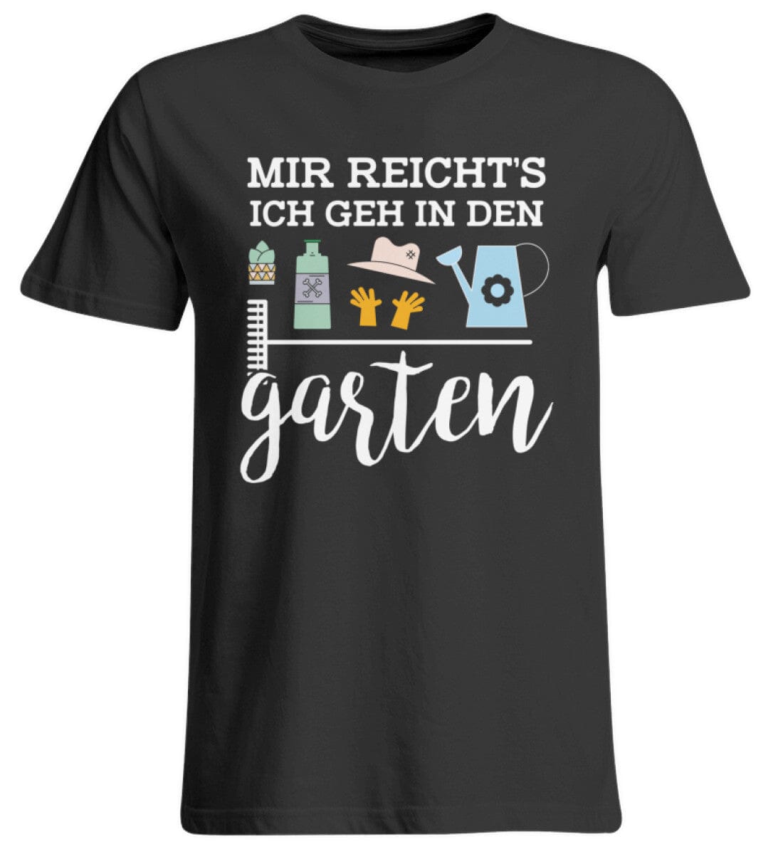 Ich geh in den Garten - Übergrößenshirt Deep Black 3XL 