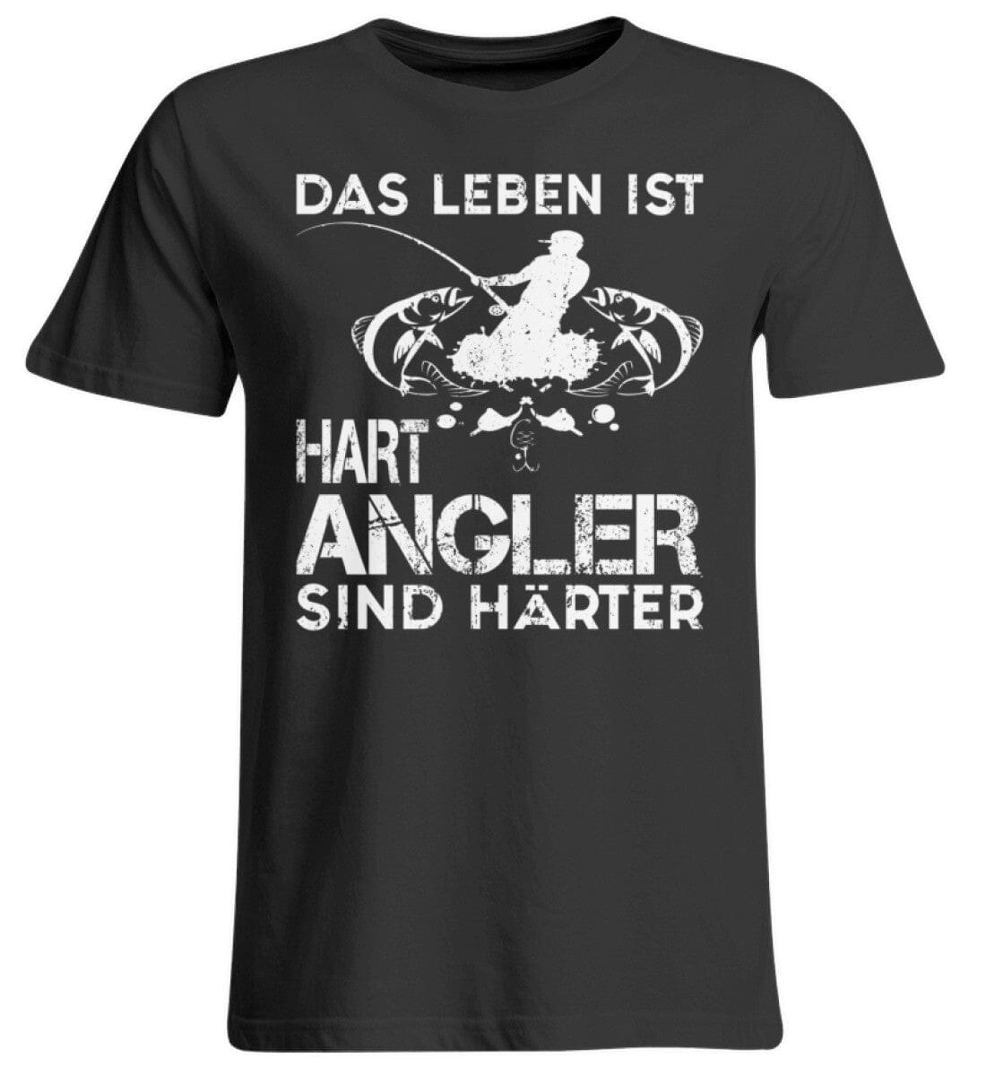 Angler sind härter - Übergrößenshirt Deep Black 3XL 