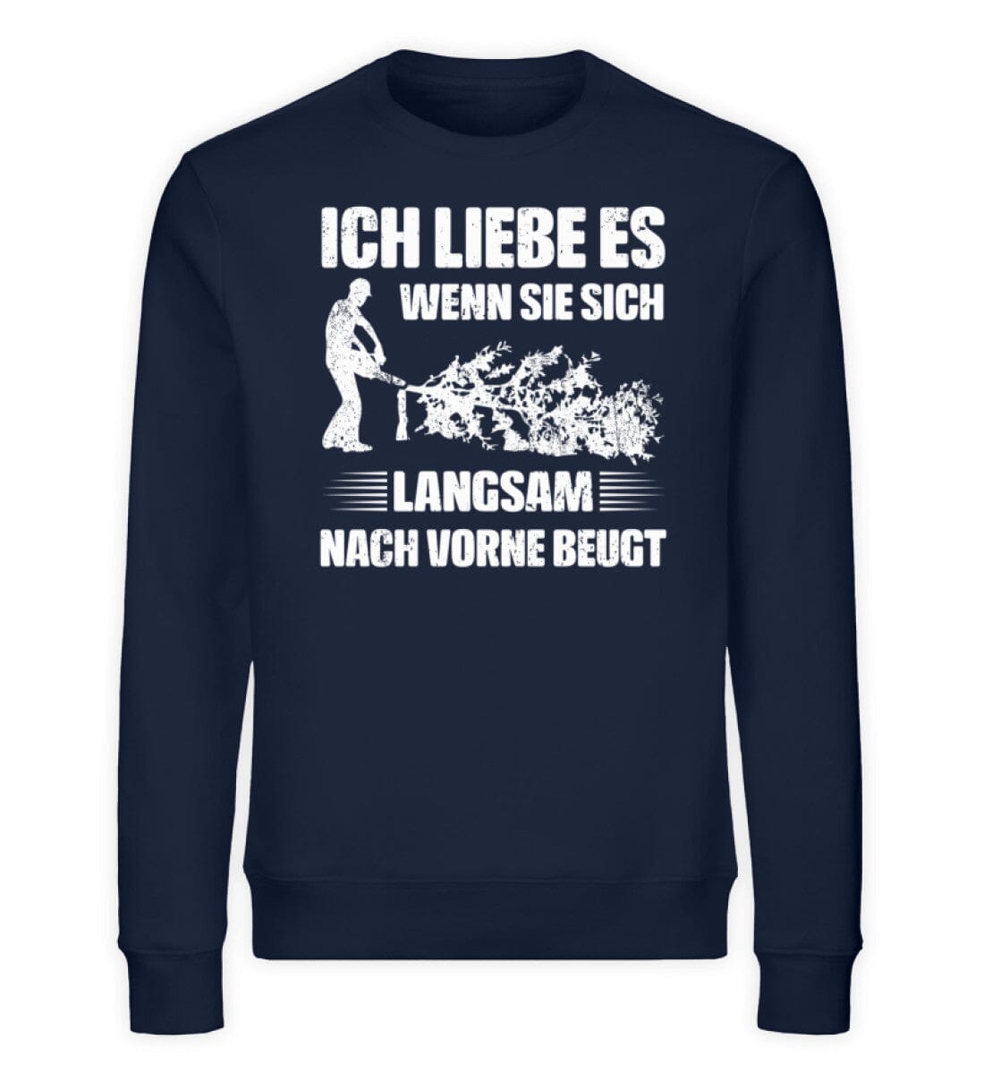 Wenn Sie sich nach vorne beugt - Unisex Bio Sweatshirt French Navy XS 