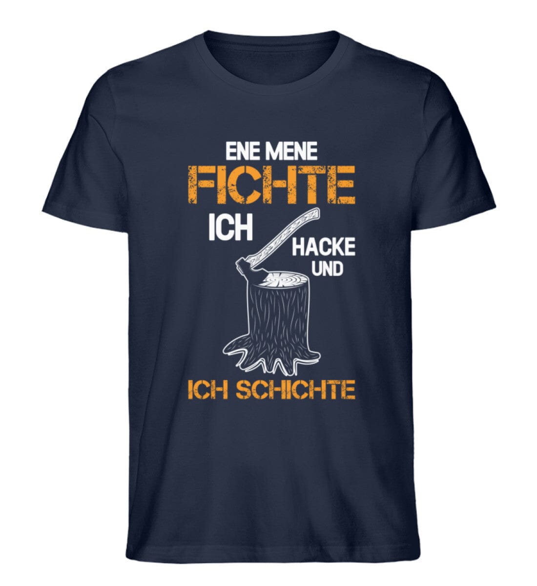 Ene Mene Fichte - Unisex Premium Bio Shirt French Navy XS 