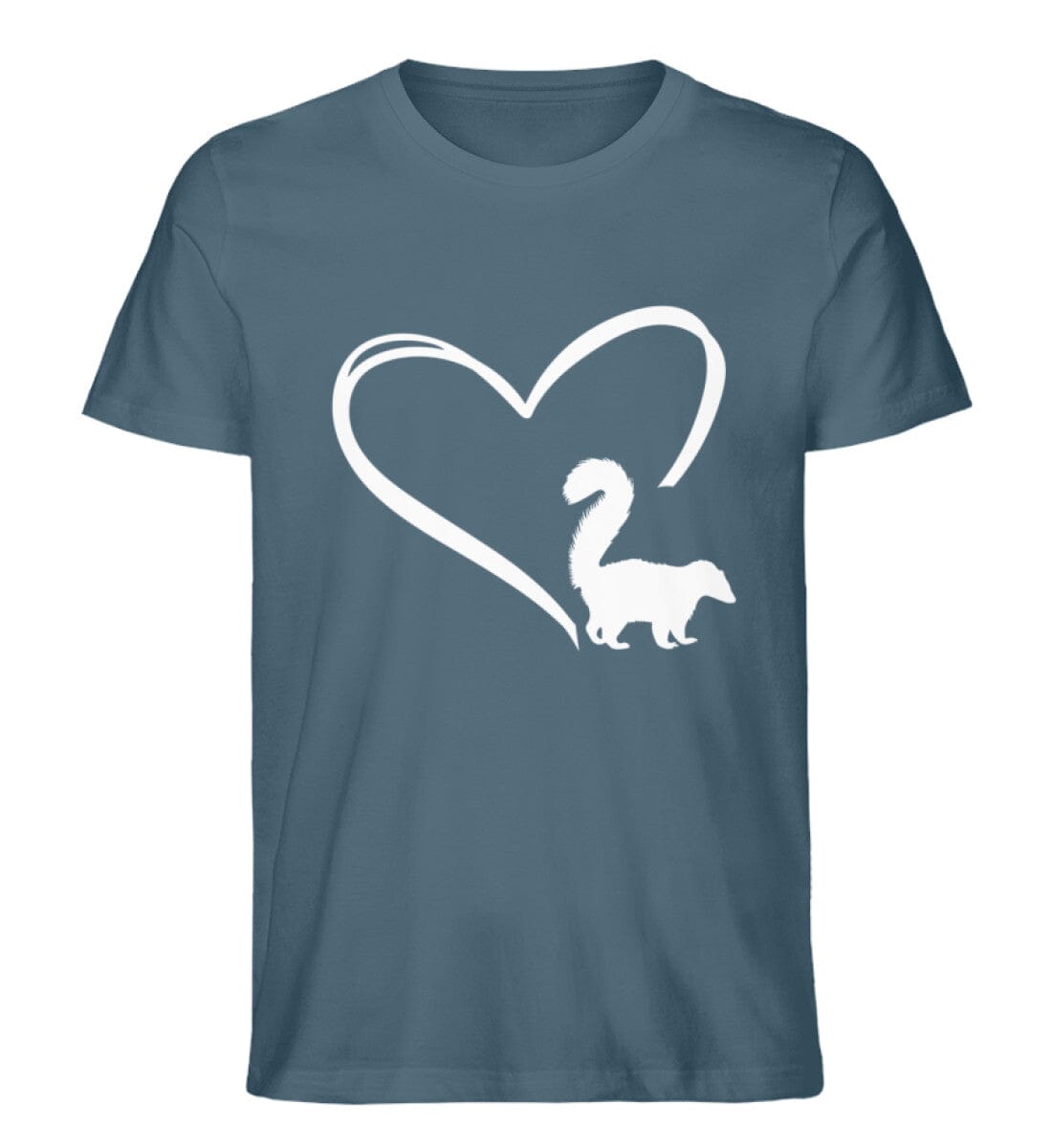 Tier im Herz Stinktier - Unisex Premium Bio Shirt Stargazer S 