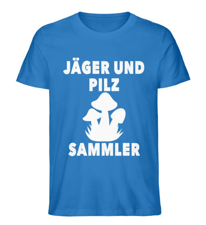 Jäger und Pilzsammler - Unisex Premium Bio Shirt Royal Blue S 