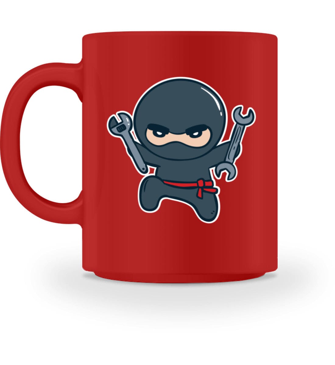 Handwerker Ninja - Tasse Red M 