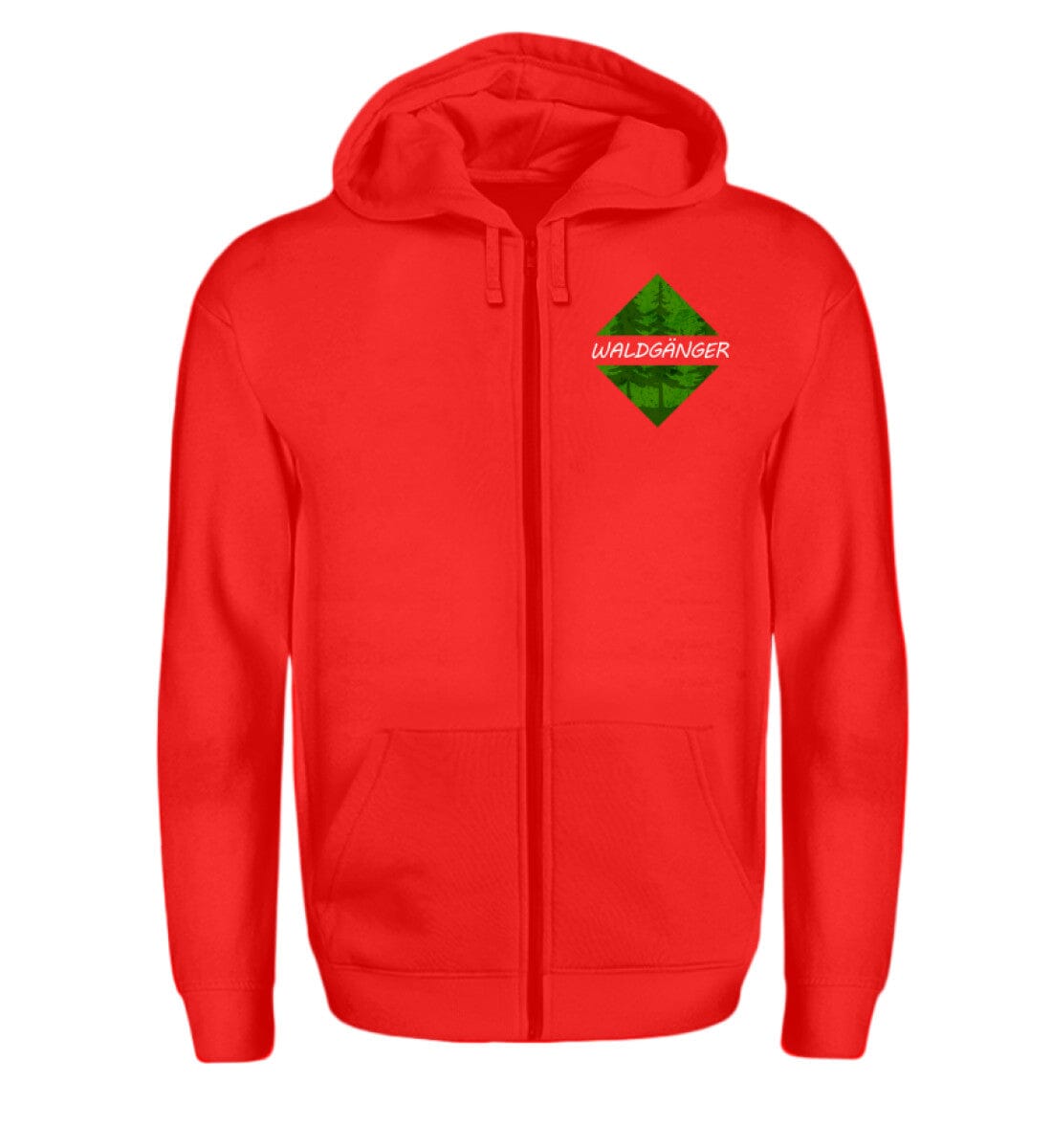 Der Waldgänger - Zip-Hoodie Rubin Red S 