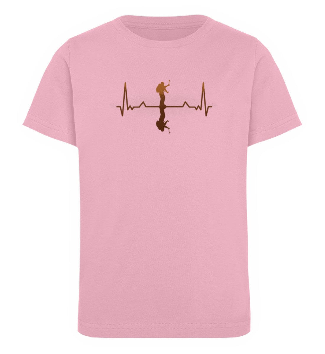 Herzschlag Bergsteiger - Kinder Bio Shirt Cotton Pink 12/14 (152/164) 