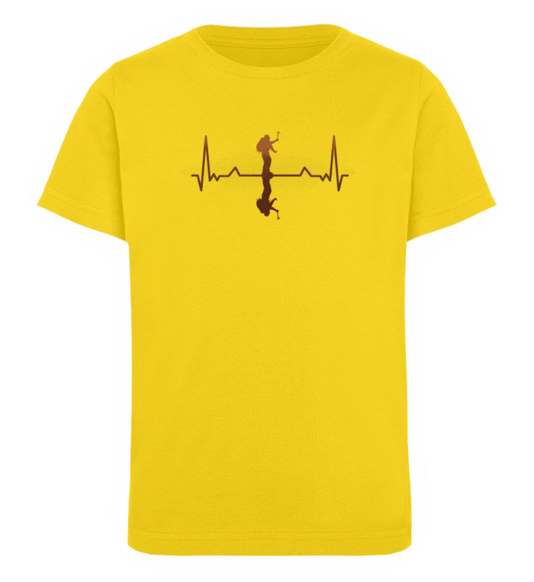 Herzschlag Bergsteiger - Kinder Bio Shirt Golden Yellow 12/14 (152/164) 