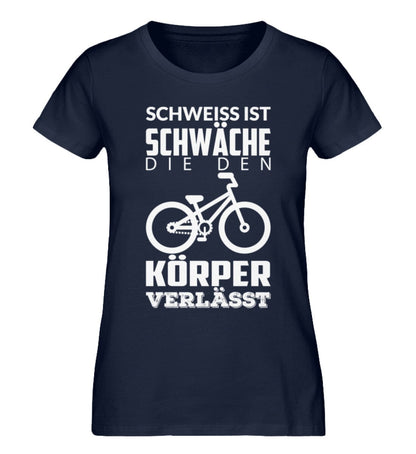 Schweiss ist Schwäche - Damen Premium Bio Shirt French Navy XS 