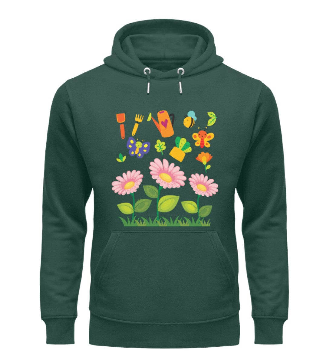 Der Garten - Unisex Premium Bio Hoodie Glazed Green S 