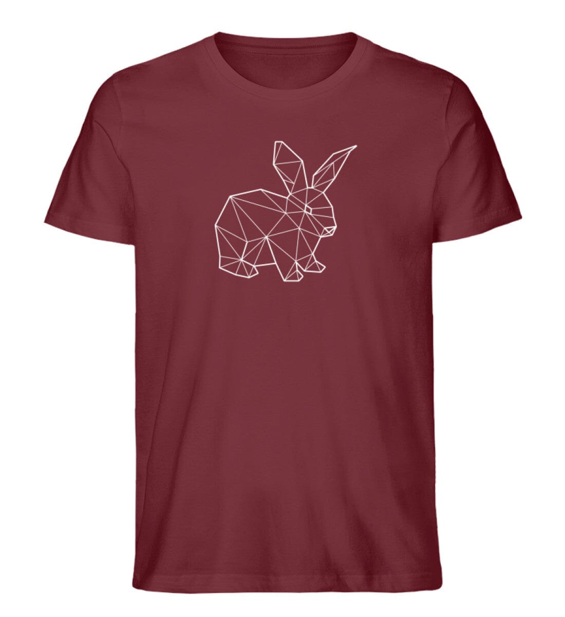 Hase Polygon - Unisex Premium Bio Shirt Burgundy S 