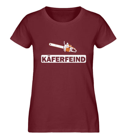 KÄFERFEIND - Damen Premium Bio Shirt Burgundy S 