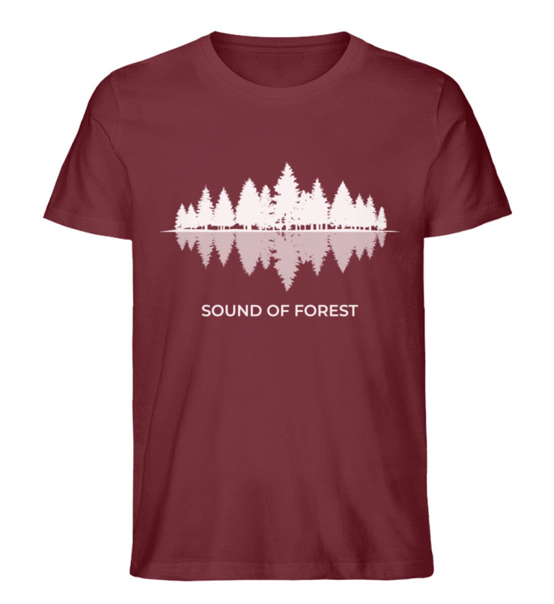 Sound of Forest - Unisex Premium Bio Shirt Burgundy S 