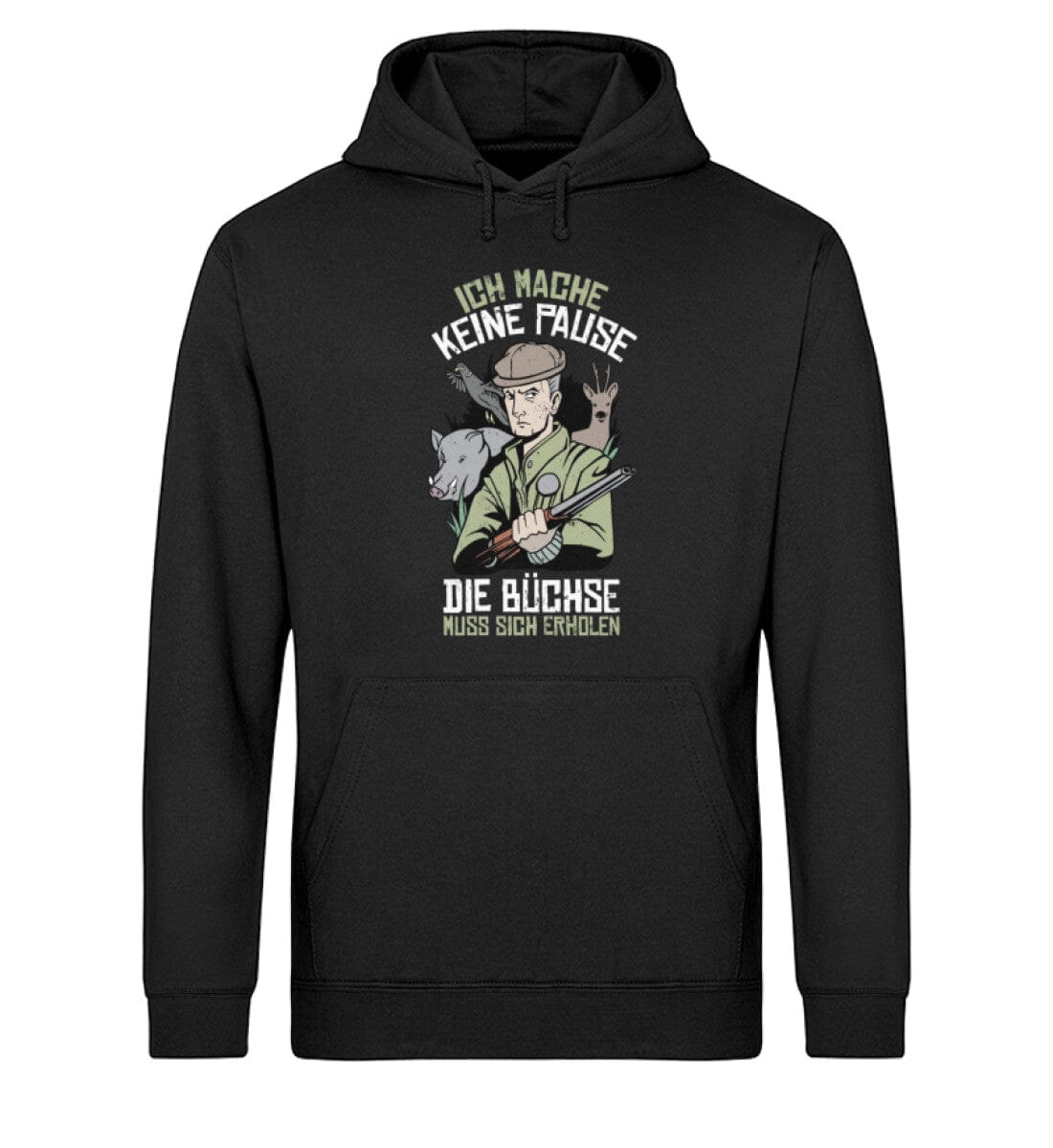 Die Büchse muss sich erholen - Unisex Bio Hoodie Black XS 