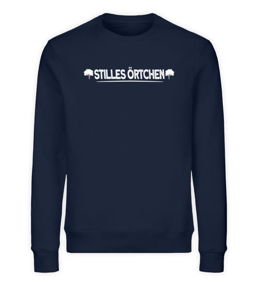 Stilles Örtchen im Wald - Unisex Bio Sweatshirt French Navy XS 