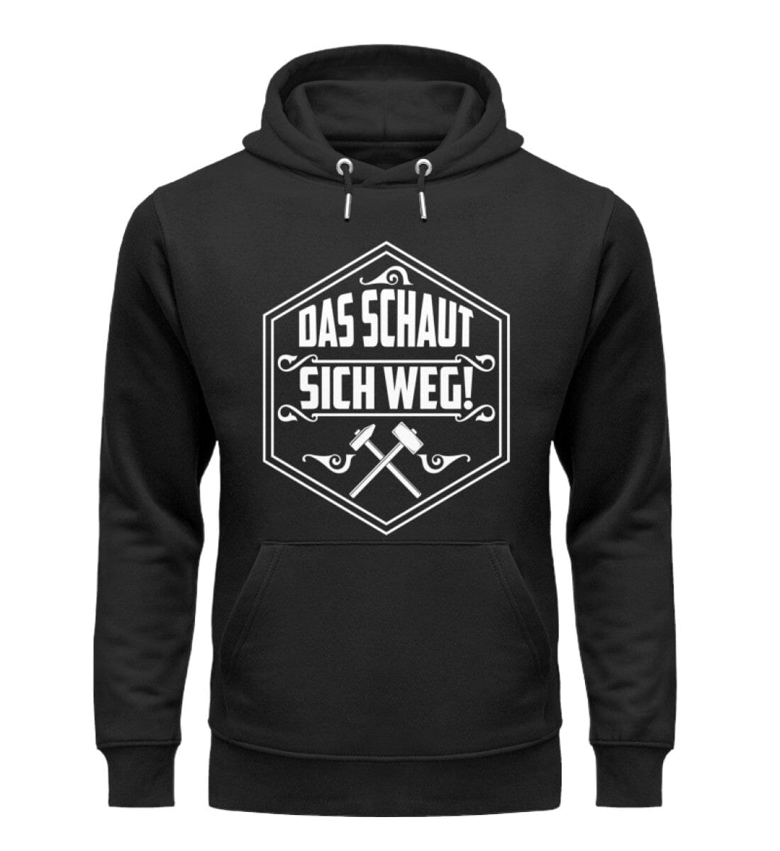 Das schaut sich weg Handwerker - Unisex Premium Bio Hoodie Black XS 