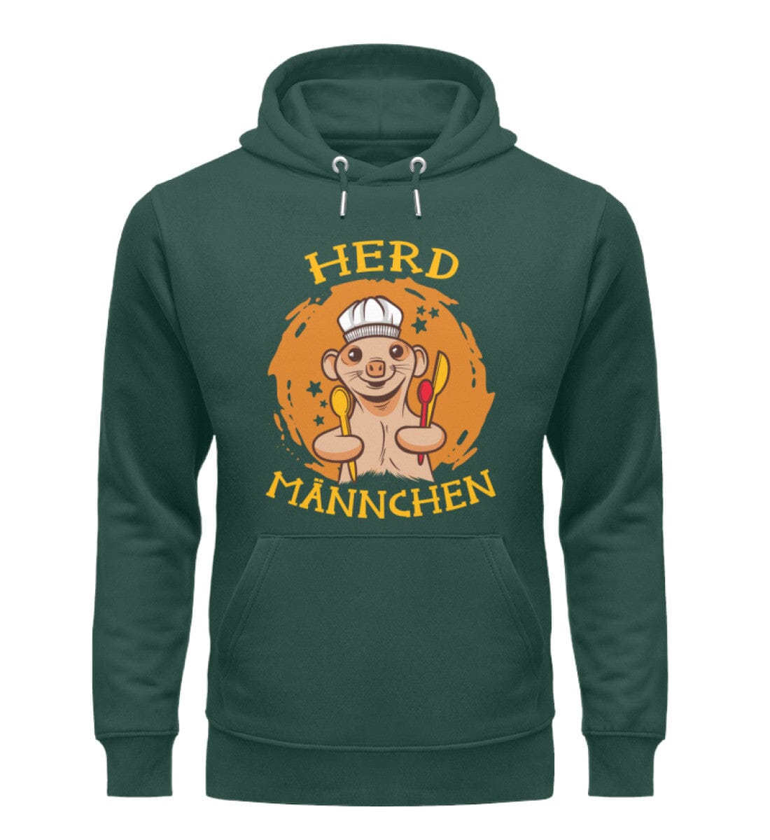 Herd Männchen - Unisex Premium Bio Hoodie Glazed Green S 