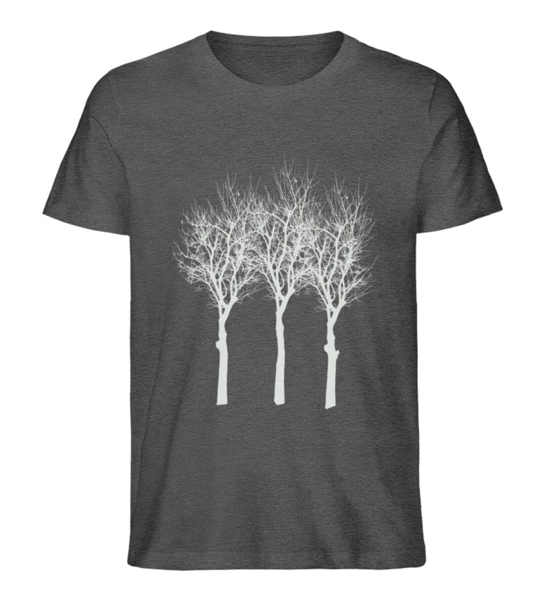 Bäume - Unisex Premium Bio Shirt Dark Heather Grey S 