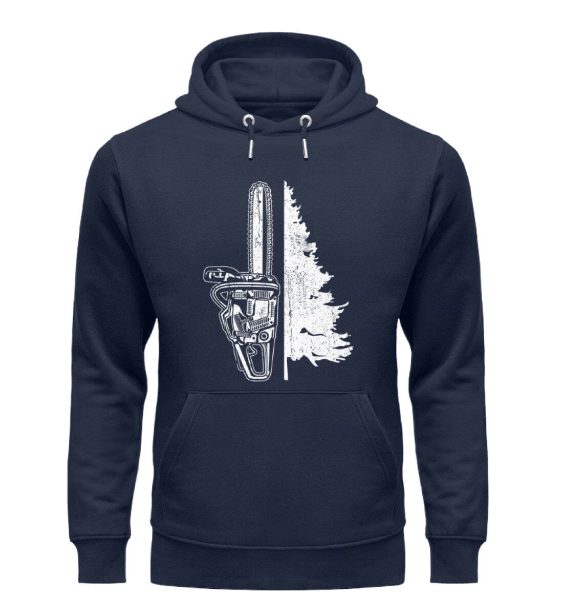 Kettensägenbaum - Unisex Premium Bio Hoodie French Navy XS 