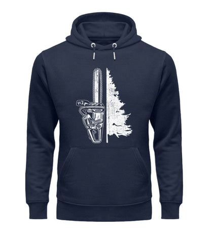 Kettensägenbaum - Unisex Premium Bio Hoodie French Navy XS 