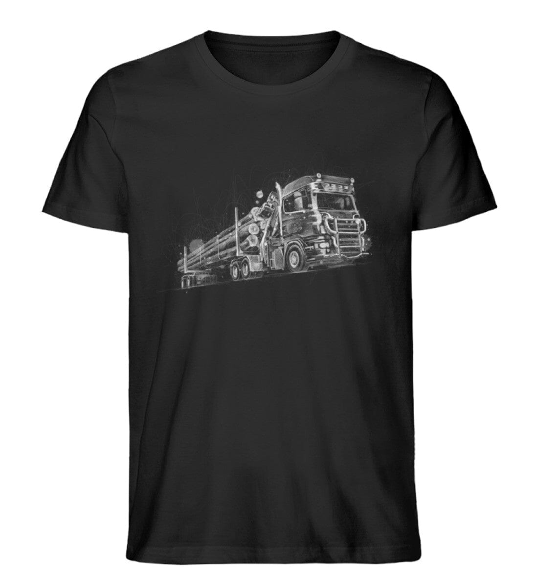 Holztransport - Unisex Premium Bio Shirt Black XS 