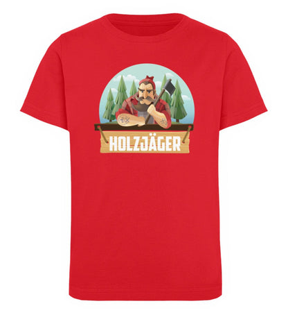 Ein Holzjäger - Kinder Bio Shirt Red 12/14 (152/164) 