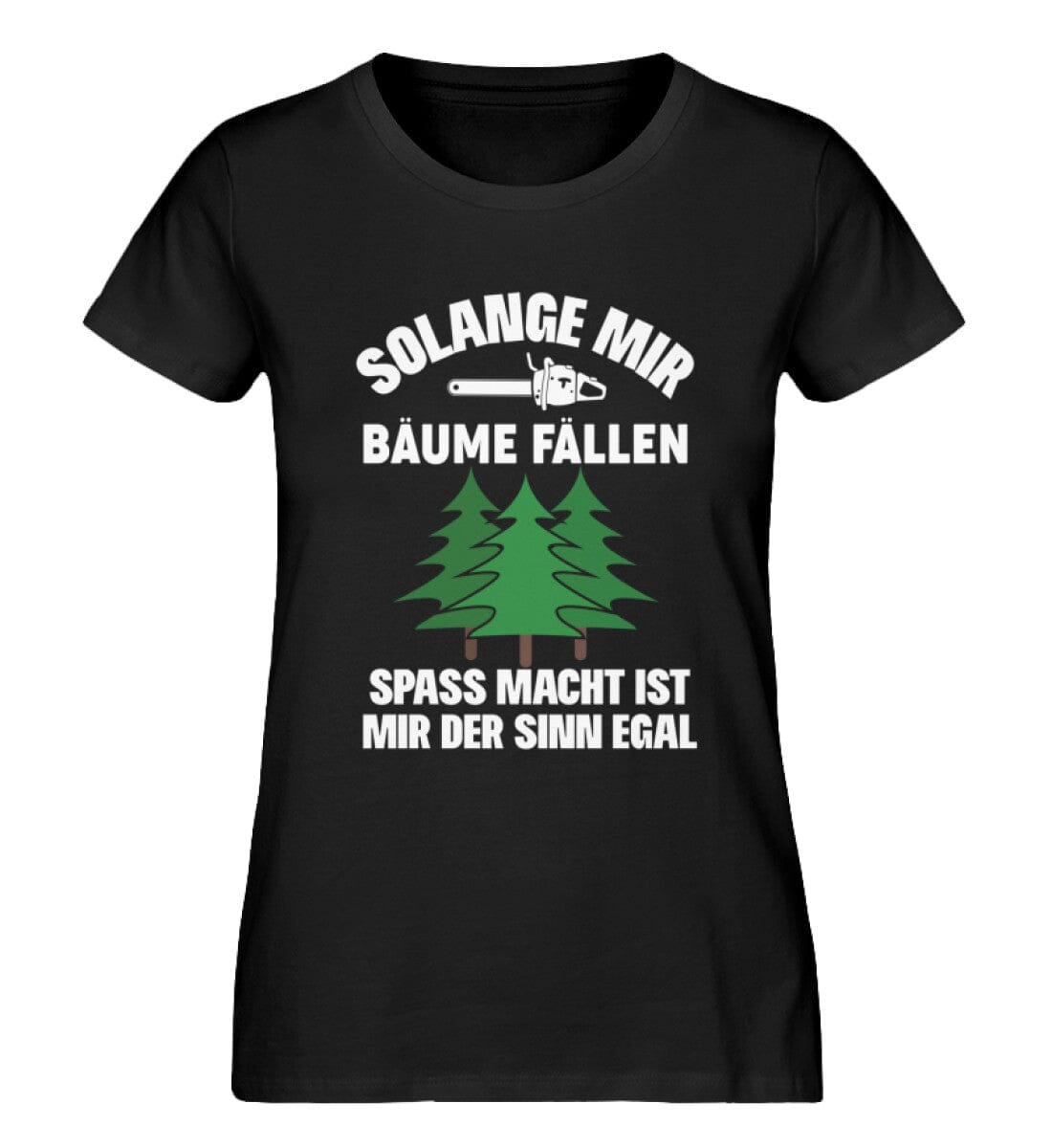 Fällen macht Spaß - Damen Premium Bio Shirt Black S 