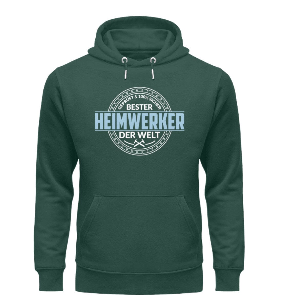 Bester Heimwerker der Welt - Unisex Premium Bio Hoodie Glazed Green S 