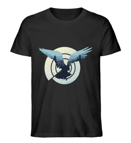 Vogel am Himmel - Unisex Premium Bio Shirt Black S 